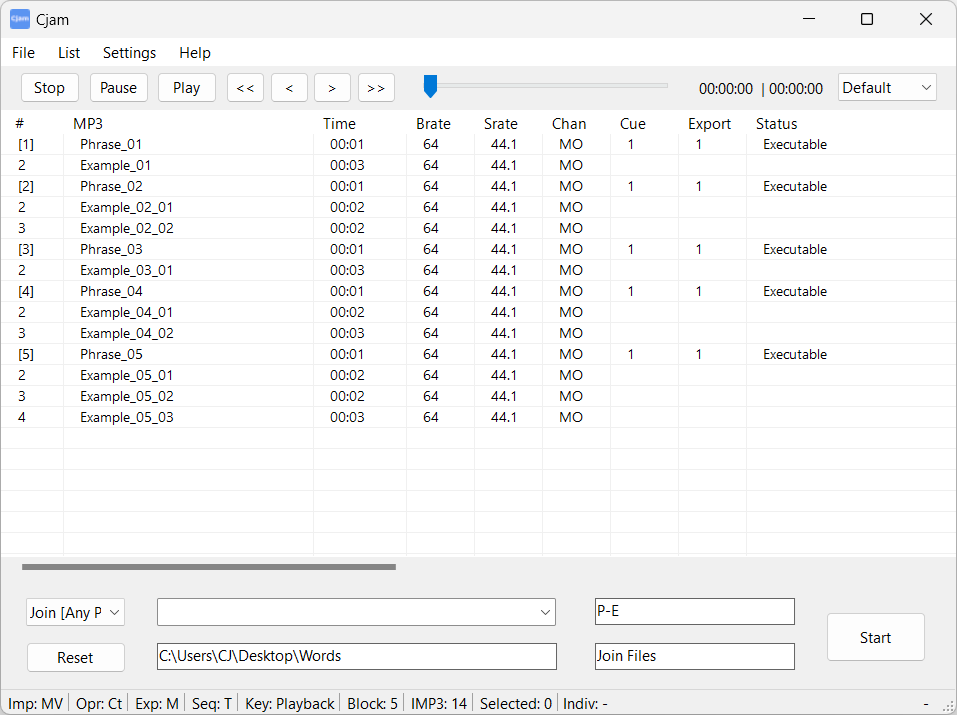 Cjam Screenshot